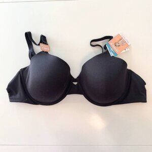 NWT Women's Warner's Cloud 9 Underwire Bra, Black, 40C